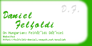 daniel felfoldi business card